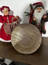 Sousplar cristal dots bege Wolff