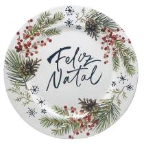 Sousplat 33 cm feliz natal