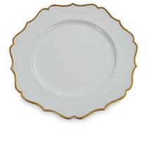 Sousplat Avulso Redondo 33cm SP2207 Classic Borda Ouro - Rafimex