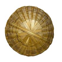 Sousplat Bambu Redondo 33cm Grande Decoração Mesa Painel