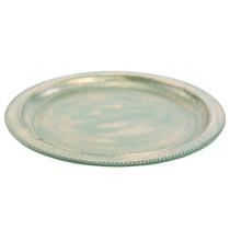 Sousplat C/Borda Poa Ouro/Verde 30x30cm JG C/4Pc 1009222