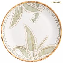 Sousplat Cerâmica Linha Coqueiro Maison Blanche 34cm Sousplat Cerâmica Linha Coqueiro Maison Blanche 34cm