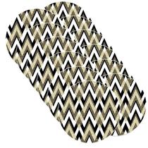 Sousplat Chevron Dourado