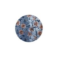 Sousplat com Base em Madeira 35 Cm Floral BrancoAzul