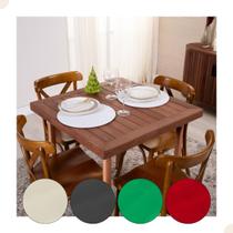 Sousplat com Capa e Base MDF Liso 35cm Natal Ano Novo Festas