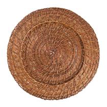 Sousplat De Cha Redondo Marrom Rattan 25Cm Rafimex Sousplat De Cha Redondo Marrom Rattan 25Cm Rafimex