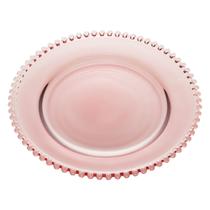 Sousplat de Cristal Pearl Bolinha Roxo 32cm Sousplat de Cristal Pearl Bolinha Roxo 32cm