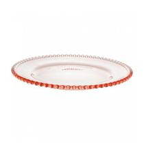 Sousplat de Cristal Pearl Rosa 32cm - Wolff