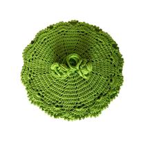Sousplat de Crochê Verde e Porta-Guardanapos Kit 4 Peças Sousplat de Crochê Verde e Porta-Guardanapos Kit 4 Peças