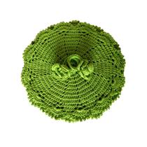 Sousplat de Crochê Verde - Kit com 4 Peças