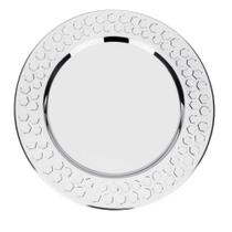 Sousplat de Inox Martelado Alto Brilho James F - JAMES F.