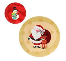 Sousplat de Plástico 33cm Boneco Sortidos Natalinos - NIPO Sousplat de Plástico 33cm Boneco Sortidos Natalinos - NIPO