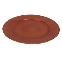 Sousplat de plastico bronze 33cm x 2cm Sousplat de plastico bronze 33cm x 2cm