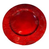 Sousplat de Plástico Flocos Vermelho NTW91021 - Wincy