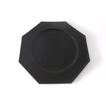Sousplat de Plástico Le Prisma Black Preto 33cm
