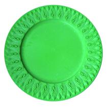 Sousplat de resina c/ borda trabalhada - verde - Btc Decor Sousplat de resina c/ borda trabalhada - verde - Btc Decor