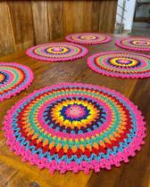 Sousplat Descanso de Prato Colorido