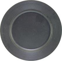 Sousplat Disco Preto - Mimostyle Sousplat Disco Preto - Mimostyle