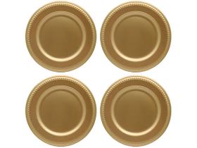Sousplat Dourado 33cm Haus Concept Realeza