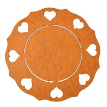 Sousplat em MDF Cru Arabesco 35cm - MDF 3mm - Kit C/ 12 Unid. Sousplat em MDF Cru Arabesco 35cm - MDF 3mm - Kit C/ 12 Unid.