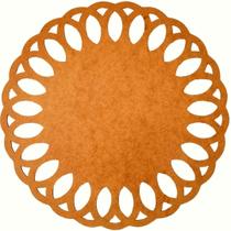 Sousplat em MDF Cru Arabesco 35cm - MDF 3mm - Kit C/ 12 Unid. Sousplat em MDF Cru Arabesco 35cm - MDF 3mm - Kit C/ 12 Unid.