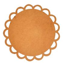 Sousplat em MDF Cru Arabesco 35cm - MDF 3mm - Kit C/ 12 Unid. Sousplat em MDF Cru Arabesco 35cm - MDF 3mm - Kit C/ 12 Unid.