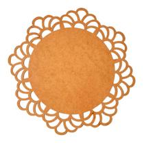 Sousplat em MDF Cru Arabesco 35cm - MDF 3mm - Kit C/ 12 Unid. Sousplat em MDF Cru Arabesco 35cm - MDF 3mm - Kit C/ 12 Unid.