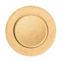 Sousplat Em Plástico Granilite Dourado 33cm Wolff Sousplat Em Plástico Granilite Dourado 33cm Wolff