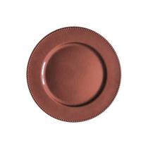 Sousplat em Plástico Redondo Bronze BTC 33,5cm Sousplat em Plástico Redondo Bronze BTC 33,5cm