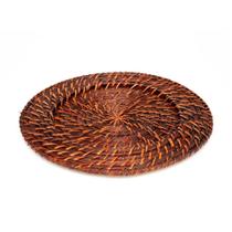 Sousplat em Rattan 32x32cm Escuro