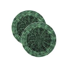 Sousplat estampa Cestaria Verde impressa tecido Microfibra