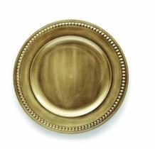 Sousplat Galles Dots Ouro 33 cm Copa E Cia