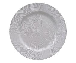 Sousplat Galles Flat Riscas Ivory- 33cm Sousplat Galles Flat Riscas Ivory- 33cm