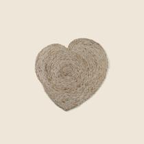 Sousplat Heart Fibra Natural - ACASA