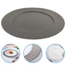 Sousplat Jogo Americano Redondo 33cm Apoio de Pratos Plástico