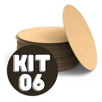 Sousplat Kit 6 Base Para Sousplat Suplat Mdf 35 Cm