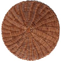 Sousplat Lugar Americano Plástico Rattan 38cm De Mesa Servir