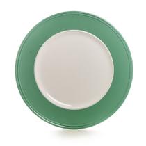 Sousplat Mesa Decoração Páscoa 33x33cm Branco e Verde Claro