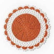 Sousplat Modelo Sereia 38cm Crochê 4 Pç Jogo Artesanal Luxo Sousplat Modelo Sereia 38cm Crochê 4 Pç Jogo Artesanal Luxo