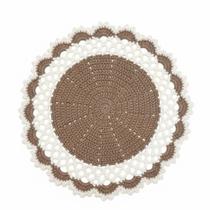 Sousplat Modelo Sereia 38cm Crochê 4 Pç Jogo Artesanal Luxo Sousplat Modelo Sereia 38cm Crochê 4 Pç Jogo Artesanal Luxo