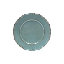 Sousplat Patinado Moon Verde 33cm Plástico Lyor