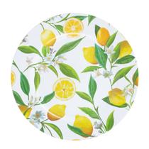 Sousplat Plástico Limão Branco 33cm Rojemac