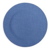 Sousplat Prato Marcador de Plástico em Azul com Textura 1,5x32,5x32,5cm 1Un