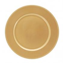 Sousplat Redondo Decor Dourado 33 cm - Yazi