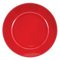 Sousplat redondo decorado vermelho - m46-r33vm - Yazi