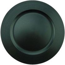 Sousplat Redondo Disco Preto Mimo Style - SP13726 Sousplat Redondo Disco Preto Mimo Style - SP13726