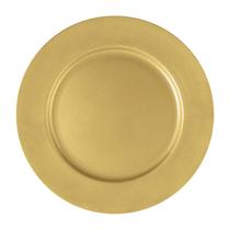 Sousplat Redondo Dourado 33Cm Rafimex