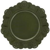 Sousplat Redondo Renda verde 5930 - Mimo