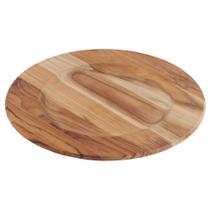 Sousplat Redondo Tramontina em Madeira Teca FSC com Acabamento em Óleo Mineral 33 cm