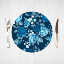 Sousplat Rosas Azul - Decoriza